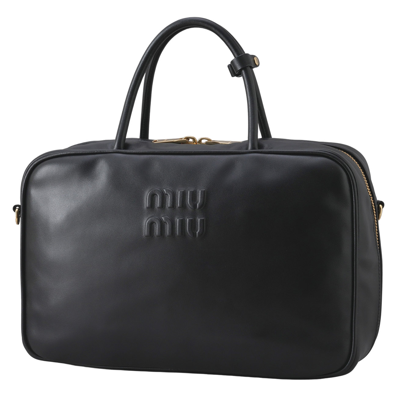 MIU MIU(USED)미우미우 5BB117 앰보 로고 볼링백